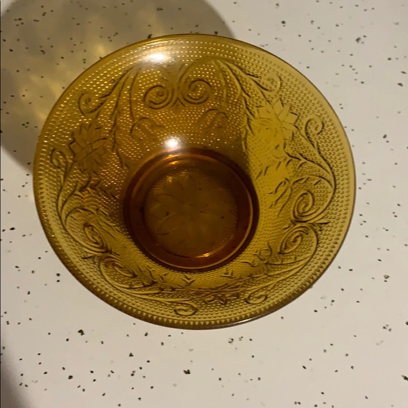Vintage Other - Vintage Tierra Amber glass small candy dish